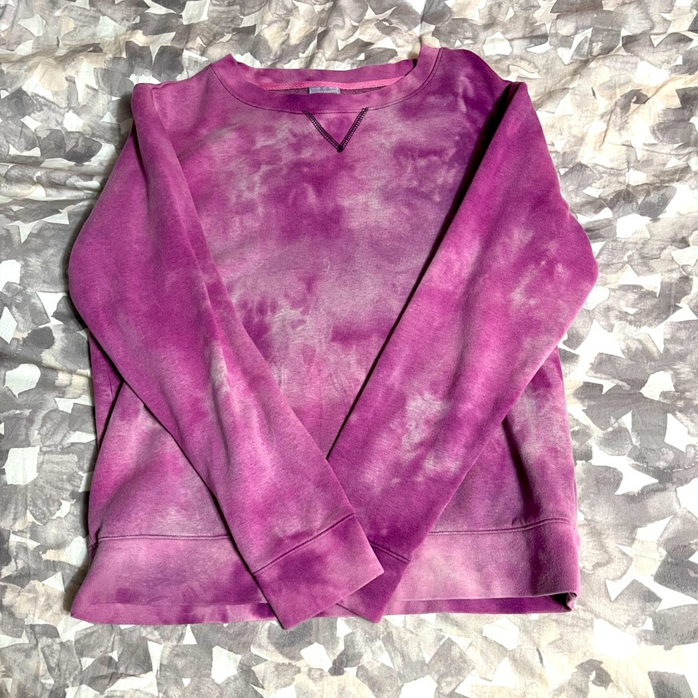 Long sleeve hand dyed sweater